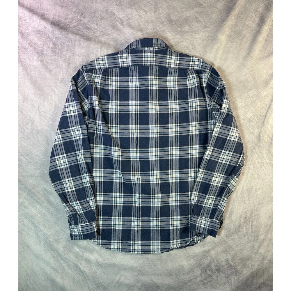 Vintage J.Crew Plaid Button Down Cotton Flannel Shirt Men’s Medium